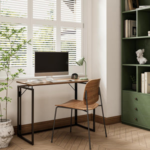 Foldaway Desk - Dark Brown/Black