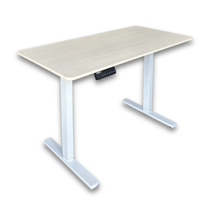 1.2 Metre Single Motor Sit Stand Desk - Maple/White