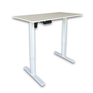 1.2 Metre Single Motor Sit Stand Desk - Maple/White