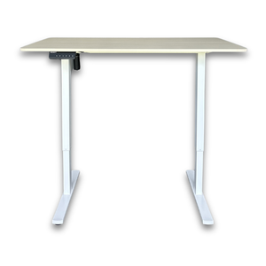 1.2 Metre Single Motor Sit Stand Desk - Maple/White