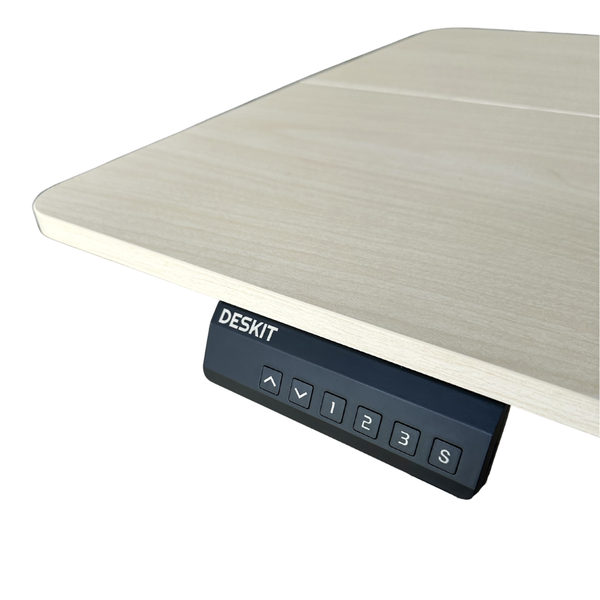 1.2 Metre Single Motor Sit Stand Desk - Maple/White