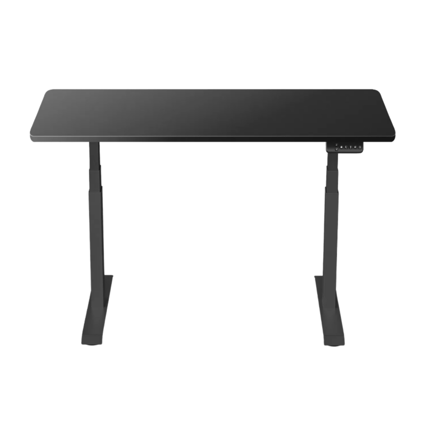 DESKIT ErgoLift Pro Dual Sit Stand Desk - Midnight Black/Black