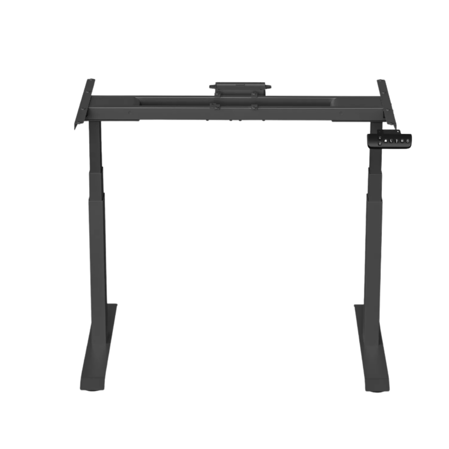 DESKIT ErgoLift Pro Dual Sit Stand Desk - Midnight Black/Black