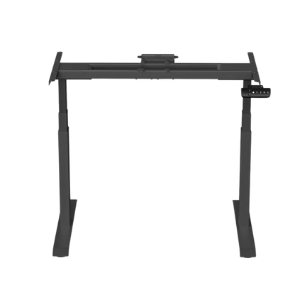 DESKIT ErgoLift Pro Dual Sit Stand Desk - Midnight Black/Black