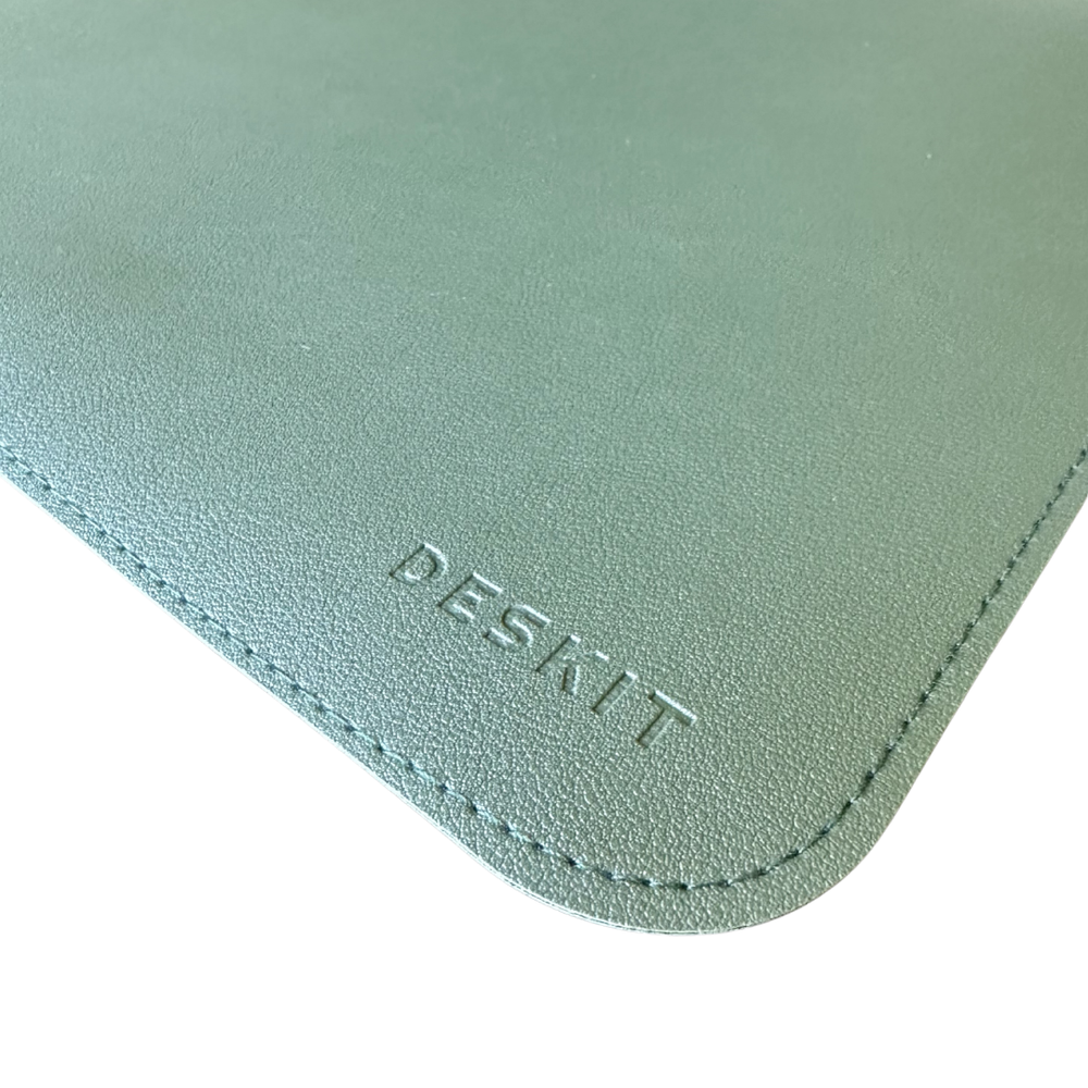 DESKIT Embossed Premium Desk Mat – Forest Green/Navy (80 × 30cm)