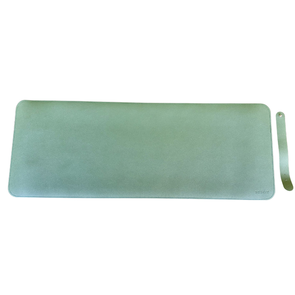 DESKIT Embossed Premium Desk Mat – Forest Green/Navy (80 × 30cm)