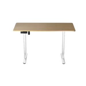 1.2 Metre Single Motor Sit Stand Desk - Maple/White