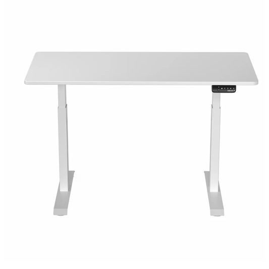 1.4 Metre Dual Motor Sit Stand Desk - White Frame & Desktop
