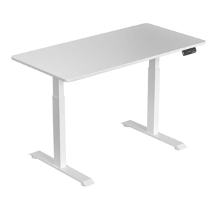 1.4 Metre Dual Motor Sit Stand Desk - White Frame & Desktop