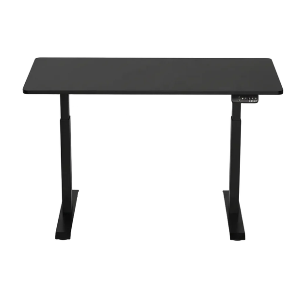 1.4 Metre Dual Motor Sit Stand Desk - Black Frame & Desktop