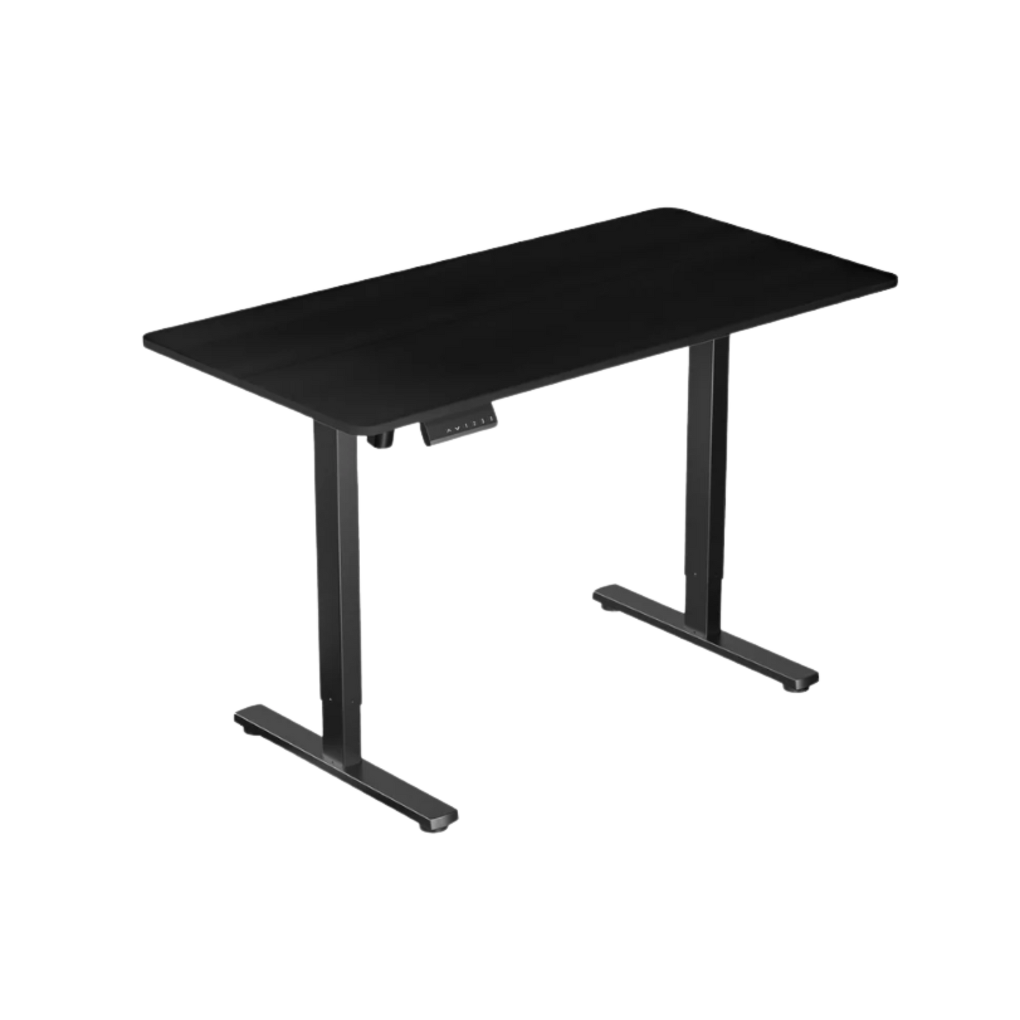 DESKIT ErgoLift Single Sit Stand Desk - Midnight Black/Black