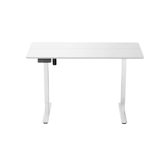 DESKIT ErgoLift Single Sit Stand Desk - Alpine White/White