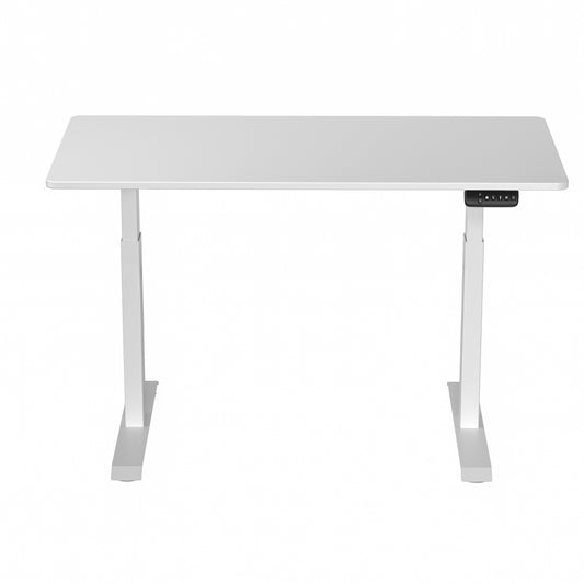 1.4 Metre Dual Motor Sit Stand Desk - White Frame & Desktop